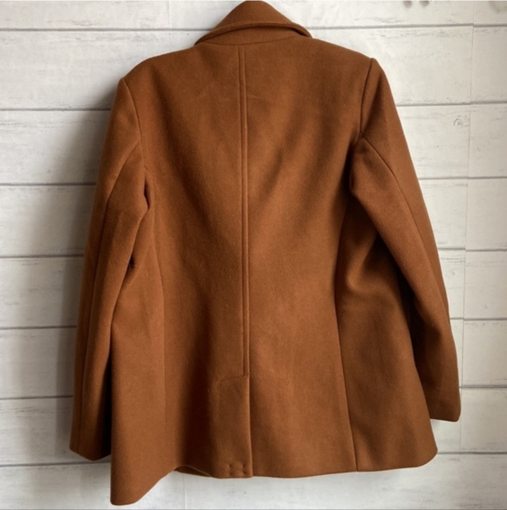Old Navy Women's Double-Breasted Pea Coat in Rust/Brown/Burnt Orange -Size Large - Picture 5 of 9